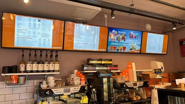 Easy Coffee digital menu boards Digital menu boards digital signage for easyCoffee